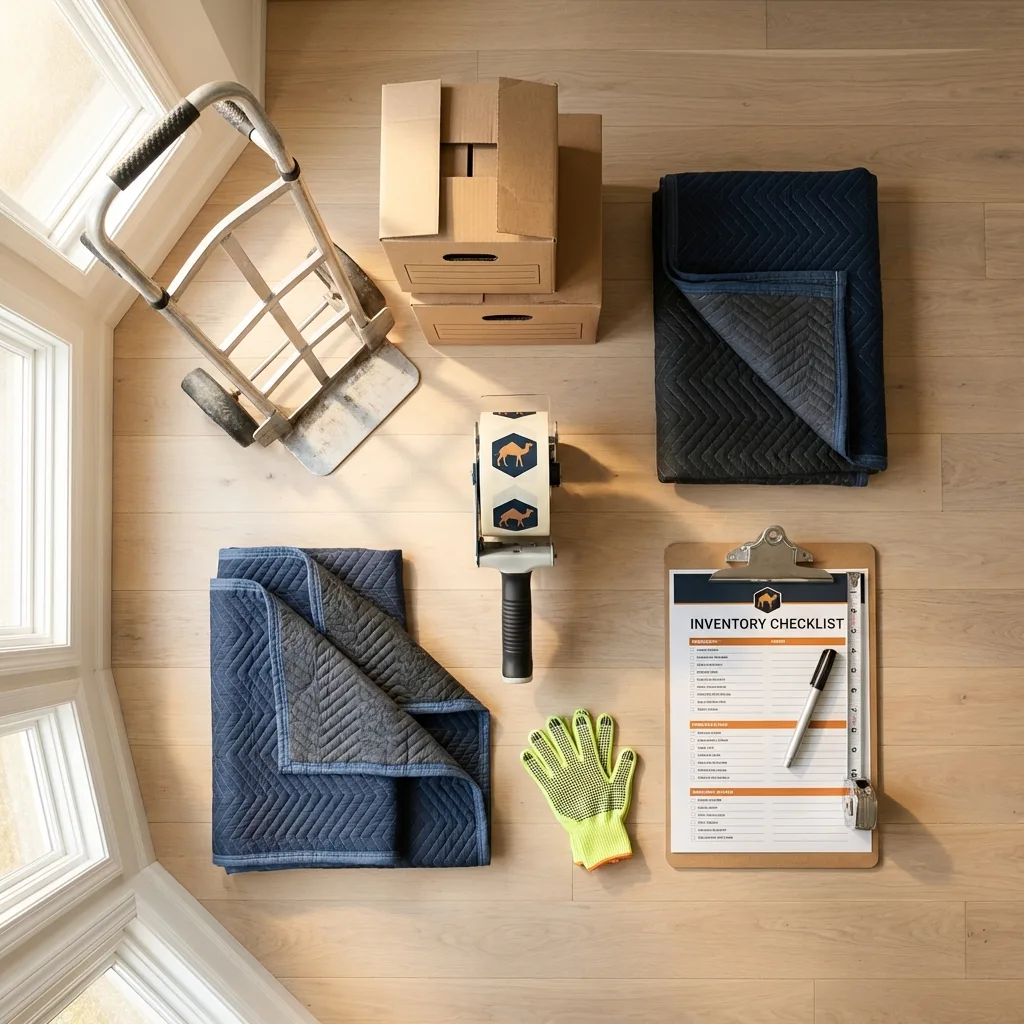 Professional moving supplies and packing materials layout for Ida Grove residential relocations